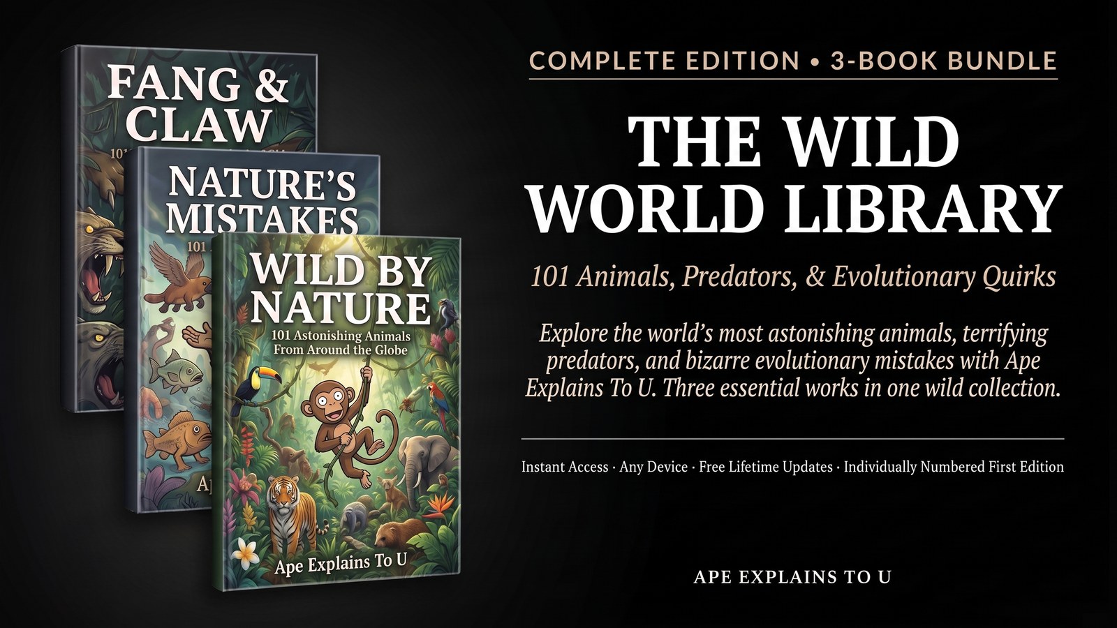 The Wild World Library — complete 3-book bundle